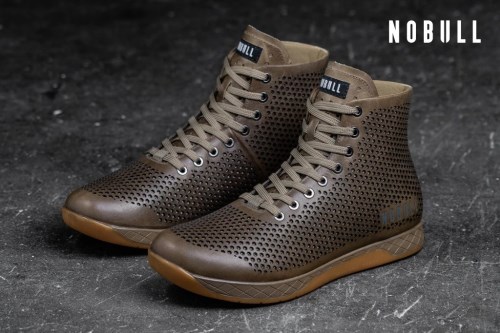 Scarpe Alte NOBULL Leather Donna Marroni Scuro 9531AJV